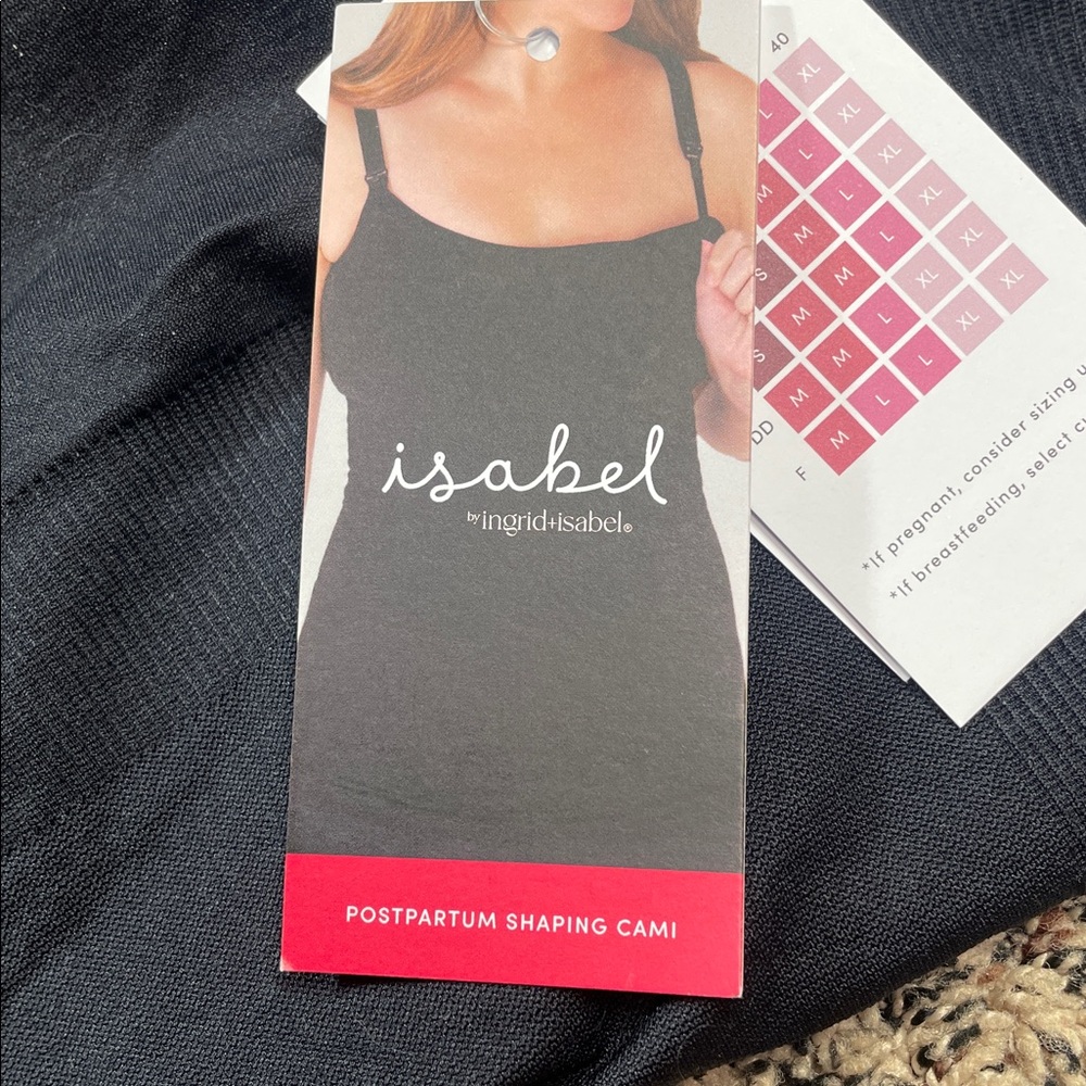π Isabel Maternity Soft Women's Black Camisole Nursing Tank Sz S | NWT - Picture 4 of 7